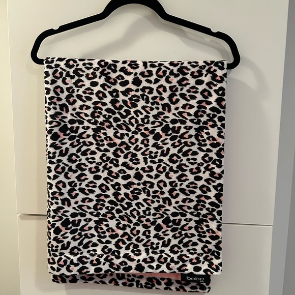 Bebe Baby Blanket - Pink/ Animal Print - Picture 1 of 9
